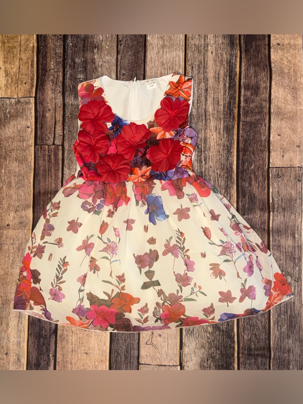 Mini Taylor Floral Dress 3-4y